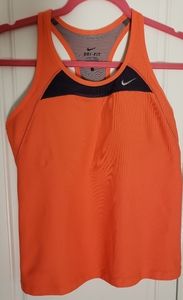 Nike Dri-FIT orange & grey tank top sports bra